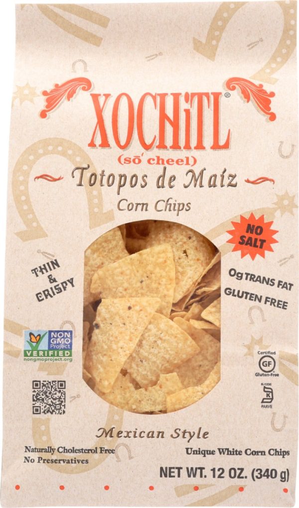 XOCHITL: No Salt Corn Chips, 12 oz Discount