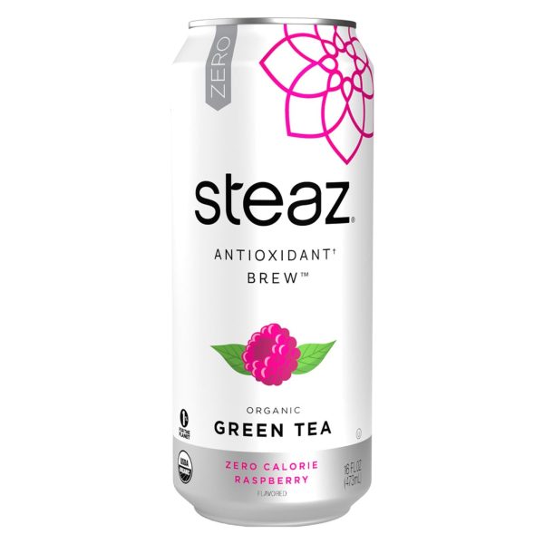 Steaz Zero Calorie Green Tea - Raspberry - Case Of 12 - 16 Fl Oz. For Sale - Image 2